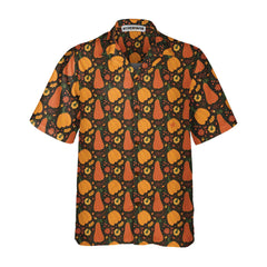 Pumpkin And Falling Leaves Hawaiian Shirt, Fall Thanksgiving Shirt, Gift For Thanksgiving Day - Hyperfavor