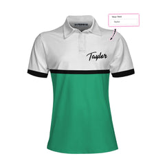 Queen Of The Green Custom Short Sleeve Women Polo Shirt, Personalized Gofling Shirt For Ladies, Golf Shirt With Sayings - Hyperfavor
