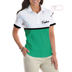 Queen Of The Green Custom Short Sleeve Women Polo Shirt, Personalized Gofling Shirt For Ladies, Golf Shirt With Sayings - Hyperfavor