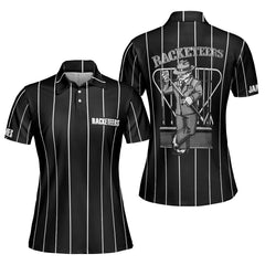 Racketeers Custom Short Sleeve Women Polo Shirt - Hyperfavor