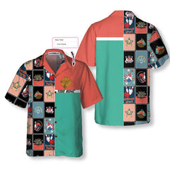 Red Blue Vintage Bowling Hawaiian Shirt, Unique Bowling Shirt, Best Gift For Bowling Players - Hyperfavor