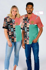 Red Blue Vintage Bowling Hawaiian Shirt, Unique Bowling Shirt, Best Gift For Bowling Players - Hyperfavor
