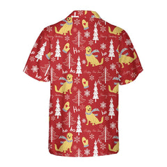 Red Christmas Golden Retriever Hawaiian Shirt, Golden Retriever Christmas Hawaiian Shirt, Best Christmas Gift For Golden Retriever Lover - Hyperfavor