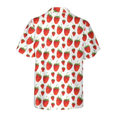 Red Strawberry Hawaiian Shirt, Strawberry Shirt For Men & Women, Strawberry Print Shirt - Hyperfavor