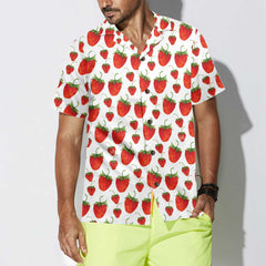 Red Strawberry Hawaiian Shirt, Strawberry Shirt For Men & Women, Strawberry Print Shirt - Hyperfavor