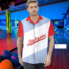 Retro Bowling Custom Hawaiian Shirt, Personalized Bowling Shirt, Best Gift For Bowling Players - Hyperfavor
