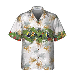Retro Toucans And Tropical Plants Toucan Hawaiian Shirt, Toucan Bird Hawaiian Shirt, Funny Gift For Toucan Lover - Hyperfavor