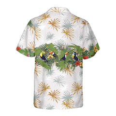 Retro Toucans And Tropical Plants Toucan Hawaiian Shirt, Toucan Bird Hawaiian Shirt, Funny Gift For Toucan Lover - Hyperfavor
