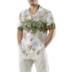 Retro Toucans And Tropical Plants Toucan Hawaiian Shirt, Toucan Bird Hawaiian Shirt, Funny Gift For Toucan Lover - Hyperfavor