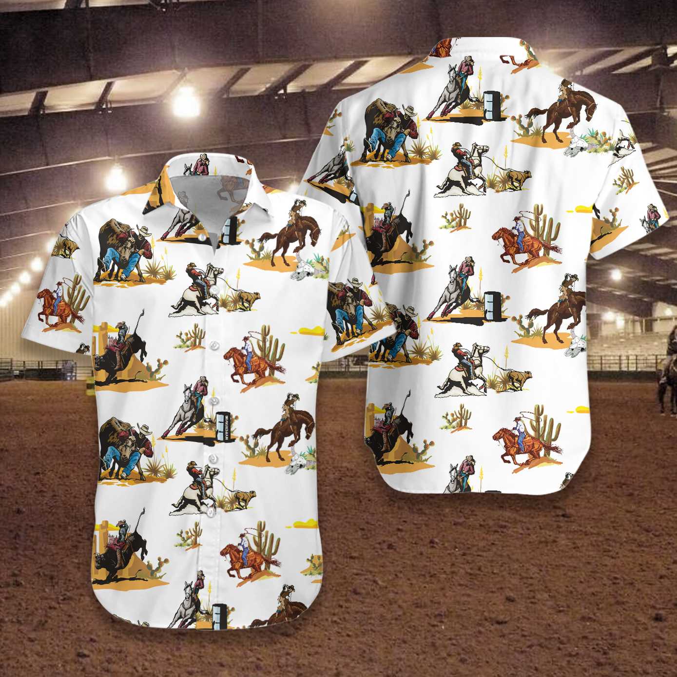 Rodeo Seamless Pattern V2 EZ16 2202 Hawaiian Shirt - Hyperfavor