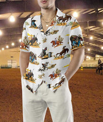 Rodeo Seamless Pattern V2 EZ16 2202 Hawaiian Shirt - Hyperfavor