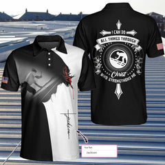 Roofer I Can Do All Things Custom Polo Shirt - Hyperfavor