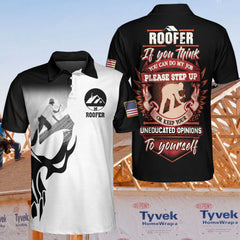 Roofer Proud Skull Polo Shirt - Hyperfavor