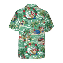Santa In Hawaii Hawaiian Shirt, Funny Santa Claus Shirt, Best Gift For Christmas - Hyperfavor