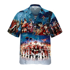 Santa Squad Funny Santa Hawaiian Shirt, Christmas Hawaiian Shirt For Men - Hyperfavor