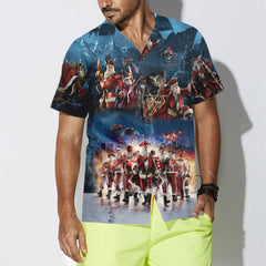 Santa Squad Funny Santa Hawaiian Shirt, Christmas Hawaiian Shirt For Men - Hyperfavor