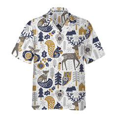 Scandinavian Christmas Shirt For Men Hawaiian Shirt, Christmas Hawaiian Shirt Gift Idea - Hyperfavor