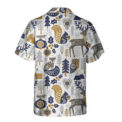 Scandinavian Christmas Shirt For Men Hawaiian Shirt, Christmas Hawaiian Shirt Gift Idea - Hyperfavor