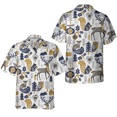 Scandinavian Christmas Shirt For Men Hawaiian Shirt, Christmas Hawaiian Shirt Gift Idea - Hyperfavor