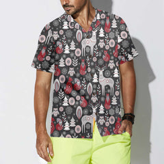 Scandinavian Woodland Animals Hawaiian Shirt, Cool Christmas Shirt For Men &Women - Hyperfavor