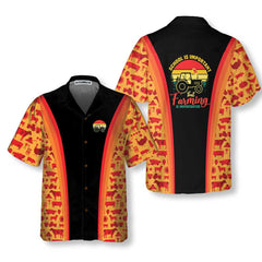 School Is Important But Farming Is Importanter Hawaiian Shirt, Barn Animal Farming Shirt - Hyperfavor