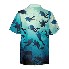 Scuba Diving Beach Hawaiian Shirt, Cool Scuba Diving Shirt For Men, Unique Gift For Scuba Diver - Hyperfavor