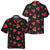 Seamless Hand Drawn Watermelon Pattern Hawaiian Shirt, Black Watermelon Print Shirt For Men & Women - Hyperfavor