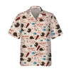Seamless Pattern Of Baseball Equipments Baseball Hawaiian Shirt, Button Up Baseball Shirt For Men & Women, Cool Baseball Gift - Hyperfavor