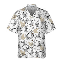 Seamless Pattern With Crabs And Leaves Hawaiian Shirt, Unique Crab Shirt, Crab Print Shirt For Adults - Hyperfavor