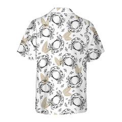 Seamless Pattern With Crabs And Leaves Hawaiian Shirt, Unique Crab Shirt, Crab Print Shirt For Adults - Hyperfavor