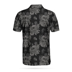 Seamless Skull Goth EZ20 2903 Polo Shirt - Hyperfavor