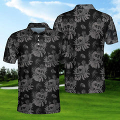 Seamless Skull Goth EZ20 2903 Polo Shirt - Hyperfavor