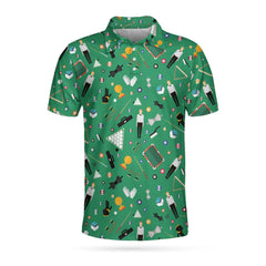 Seamless Texture Pattern Billiards Polo shirt - Hyperfavor