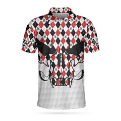 Skull Golf Red Black White V2 EZ24 1204 Polo Shirt - Hyperfavor