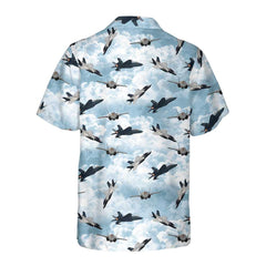 Sky Aircraft Hawaiian Shirt, Airplane Aloha Shirt, Aviation Shirt For Men - Hyperfavor