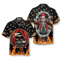 Sons Of Santa Claus North Pole Chapter Christmas Hawaiian Shirt, Motorcycle Lover Gift For Christmas - Hyperfavor