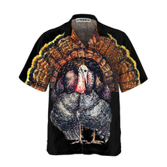 Standing Black Turkey Hawaiian Shirt, Thanksgiving Gobble Shirt, Gift For Thanksgiving Day - Hyperfavor