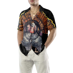 Standing Black Turkey Hawaiian Shirt, Thanksgiving Gobble Shirt, Gift For Thanksgiving Day - Hyperfavor