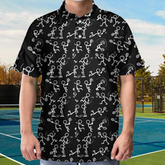 Stickfigures Playing Tennis EZ16 2603 Polo Shirt - Hyperfavor