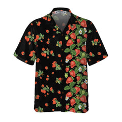 Strawberries Line Hawaiian Shirt, Strawberry Shirt For Men & Women, Strawberry Print Shirt - Hyperfavor