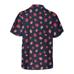 Strawberry Slice Hawaiian Shirt, Strawberry Shirt For Men & Women, Strawberry Print Shirt - Hyperfavor