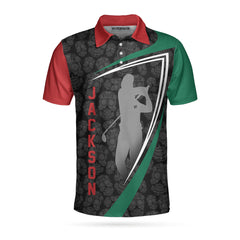 Sugar Skull Golf Custom Polo Shirt, Customized Skull Pattern Golf Shirt, Cool Golf Shirt Design - Hyperfavor