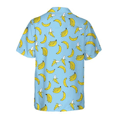 Summer Banana Seamless Pattern Hawaiian Shirt, Funny Banana Shirt For Adults, Banana Pattern Shirt - Hyperfavor