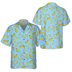 Summer Banana Seamless Pattern Hawaiian Shirt, Funny Banana Shirt For Adults, Banana Pattern Shirt - Hyperfavor
