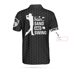 Sun Sand and Swing Custom Polo Shirt - Hyperfavor