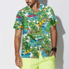 Surfing Dinosaur Hawaiian Shirt, Funny Dinosaur Shirt, Cool Printed Dino Shirt For Adults - Hyperfavor