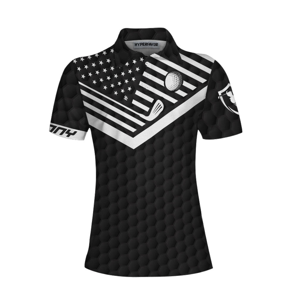 Swing Swear Drink Repeat Custom Short Sleeve Women Polo Shirt - Hyperfavor