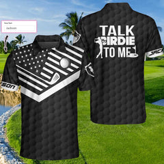 Talk Birdie To Me Custom Polo Shirt - Hyperfavor
