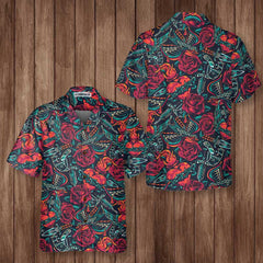 Tattoo Day Of The Dead Hawaiian Shirt, Unique Tattoo Artist Shirt, Best Shirt For Day Of The Dead - Hyperfavor