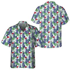 Texas Bluebonnet Hawaiian Shirt, Unique Texas Shirt, Gift For Texas Lovers - Hyperfavor